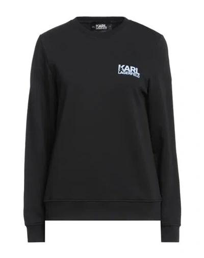 Karl Lagerfeld Woman Sweatshirt Black Size Xxl Cotton