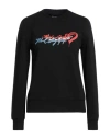 Karl Lagerfeld Woman Sweatshirt Black Size M Cotton In Black