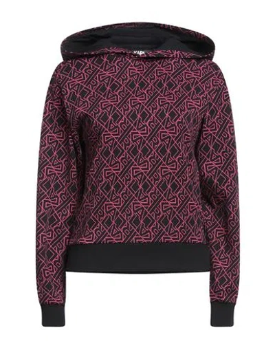 Karl Lagerfeld Woman Sweatshirt Black Size S Cotton, Elastane