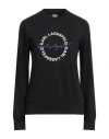 Karl Lagerfeld Woman Sweatshirt Black Size S Organic Cotton