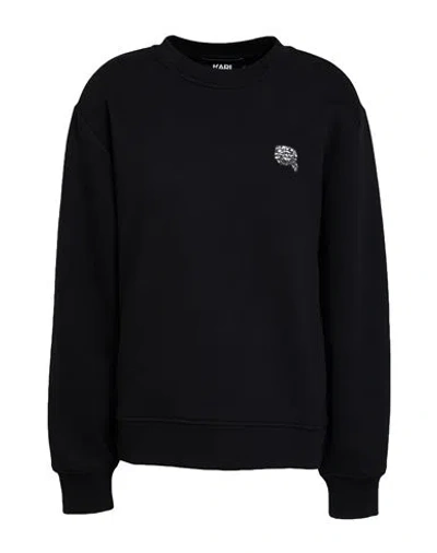 Karl Lagerfeld Woman Sweatshirt Black Size S Organic Cotton, Polyester