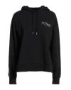 Karl Lagerfeld Woman Sweatshirt Black Size S Organic Cotton, Recycled Polyester