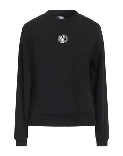 Karl Lagerfeld Woman Sweatshirt Black Size Xs Cotton In Black