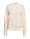 Karl Lagerfeld Woman Sweatshirt Cream Size L Cotton In White