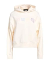 Karl Lagerfeld Woman Sweatshirt Ivory Size L Cotton In White
