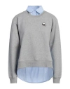 Karl Lagerfeld Ikonik Karl Classic-collar Sweatshirt In Grey
