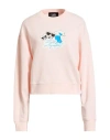 Karl Lagerfeld Woman Sweatshirt Light Pink Size L Organic Cotton In Pink