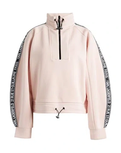 Karl Lagerfeld Woman Sweatshirt Light Pink Size M Viscose