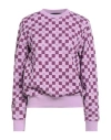 Karl Lagerfeld Woman Sweatshirt Lilac Size L Organic Cotton
