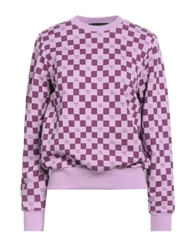 Karl Lagerfeld Woman Sweatshirt Lilac Size L Organic Cotton