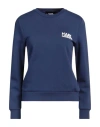 Karl Lagerfeld Woman Sweatshirt Navy Blue Size Xs Cotton In Navy Blue