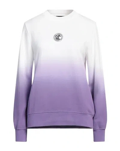 Karl Lagerfeld Woman Sweatshirt White Size L Cotton