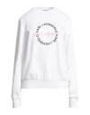 Karl Lagerfeld Woman Sweatshirt White Size M Organic Cotton In White
