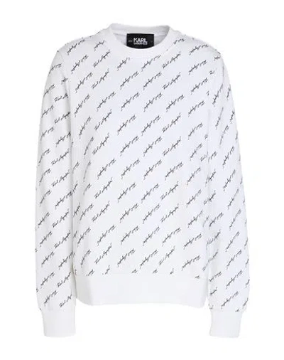 Karl Lagerfeld Woman Sweatshirt White Size S Cotton