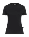 Karl Lagerfeld Woman T-shirt Black Size L Cotton