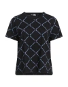 Karl Lagerfeld Woman T-shirt Black Size L Cotton In Black