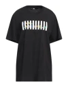 Karl Lagerfeld Woman T-shirt Black Size L Organic Cotton
