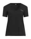 Karl Lagerfeld Woman T-shirt Black Size L Organic Cotton