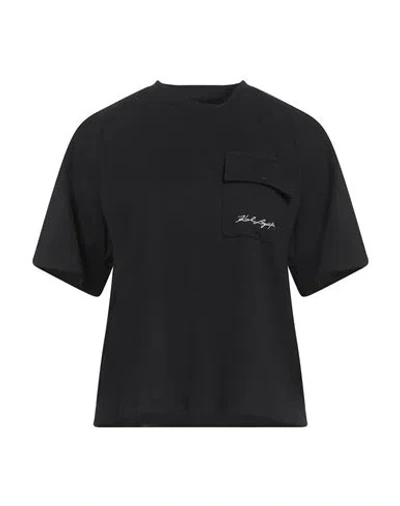 Karl Lagerfeld Woman T-shirt Black Size M Cotton