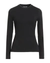 Karl Lagerfeld Woman T-shirt Black Size M Organic Cotton, Elastane In Black