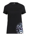 Karl Lagerfeld Woman T-shirt Black Size S Organic Cotton