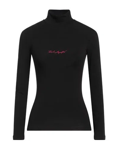 Karl Lagerfeld Woman T-shirt Black Size Xs Cotton, Elastane