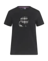 Karl Lagerfeld Woman T-shirt Black Size Xs Organic Cotton In Black