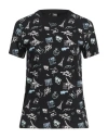 Karl Lagerfeld Woman T-shirt Black Size Xxl Cotton In Black