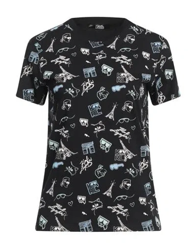 Karl Lagerfeld Woman T-shirt Black Size Xxl Cotton