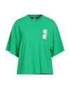 Karl Lagerfeld Woman T-shirt Green Size S Organic Cotton