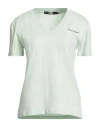 Karl Lagerfeld Woman T-shirt Light Green Size L Organic Cotton In Green