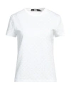 Karl Lagerfeld Woman T-shirt Light Green Size M Cotton In Green