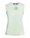 Karl Lagerfeld Woman T-shirt Light Green Size M Organic Cotton In Green