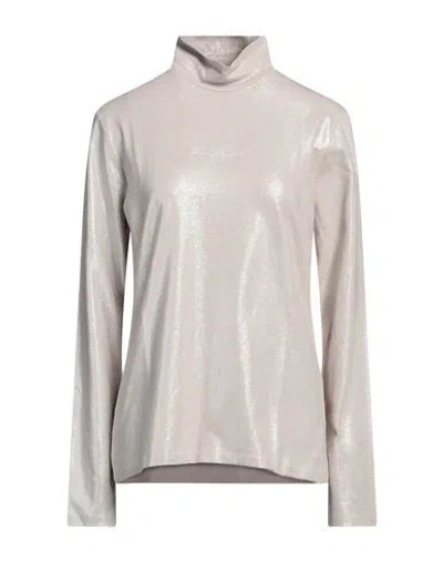 Karl Lagerfeld Woman T-shirt Light Grey Size Xs Cotton, Elastane