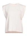 Karl Lagerfeld Woman T-shirt Light Pink Size L Organic Cotton
