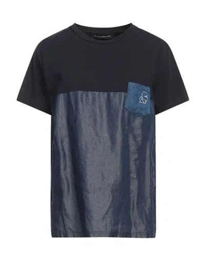 Karl Lagerfeld Woman T-shirt Midnight Blue Size Xl Cotton, Elastane In Blue