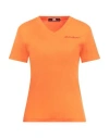 Karl Lagerfeld Woman T-shirt Orange Size M Organic Cotton, Elastane In Orange