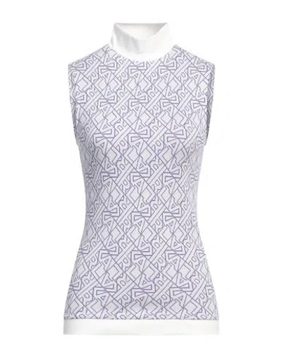 Karl Lagerfeld Woman T-shirt Purple Size L Cotton, Elastane