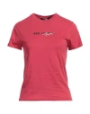 Karl Lagerfeld Woman T-shirt Red Size L Organic Cotton