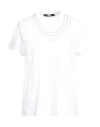 Karl Lagerfeld Woman T-shirt White Size L Cotton