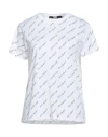 Karl Lagerfeld Woman T-shirt White Size L Cotton In White
