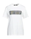 Karl Lagerfeld Woman T-shirt White Size L Organic Cotton In White