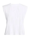 Karl Lagerfeld Woman T-shirt White Size L Organic Cotton