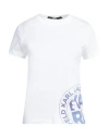 Karl Lagerfeld Woman T-shirt White Size Xs Organic Cotton In White