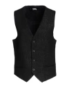 Karl Lagerfeld Woman Tailored Vest Black Size 14 Viscose, Wool, Acrylic, Polyester, Polyamide In Black