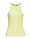 Shop Karl Lagerfeld Woman Tank Top Lime Green Size L Lyocell, Elastane