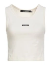 Karl Lagerfeld Woman Tank Top Ivory Size L Organic Cotton, Elastane In Neutral