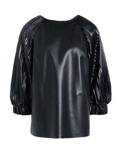 Karl Lagerfeld Woman Blouse Black Size 4 Polyester