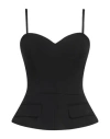Karl Lagerfeld Sweetheart-neck Tailored Jumpsuit In Black