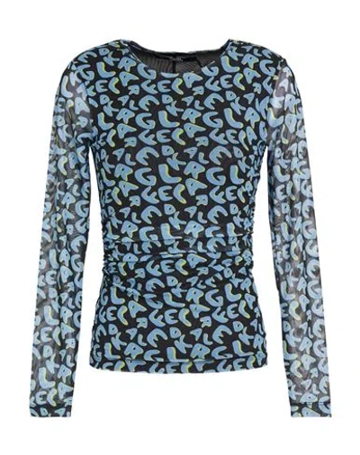 Karl Lagerfeld Woman Top Black Size S Polyester, Elastane